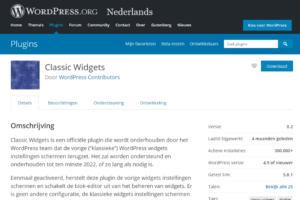 Classic_Widgets_WordPress_plugin